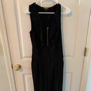 Black Women Romper! (front zipper )